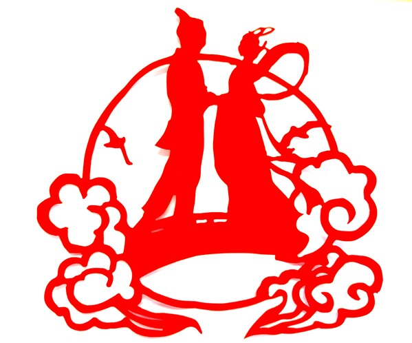 雄安鉴黑担保网智汇城项目七夕剪纸活动--《祥云伴仙缘》（作者：四公司 田松林）.jpg.jpg